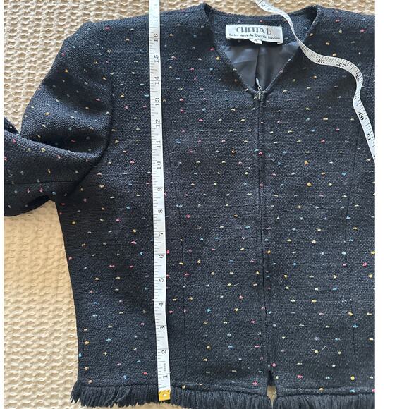 Vintage Chetta B Blazer Zipper Jacket Lined 4 - Picture 9 of 9